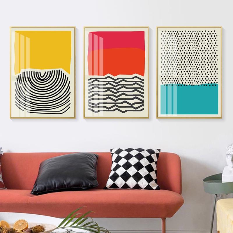 Geometric Pattern Hanging Paintings